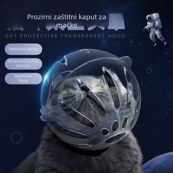 Mase - Prozirni plastični kaput za mačke za kućne ljubimce, paket od 60 kom, branda Zhen Qi Meow, licencirana privatna oznaka