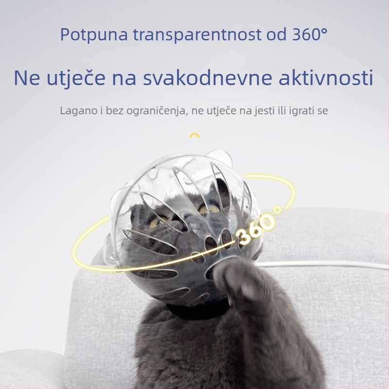 Mase - Prozirni plastični kaput za mačke za kućne ljubimce, paket od 60 kom, branda Zhen Qi Meow, licencirana privatna oznaka