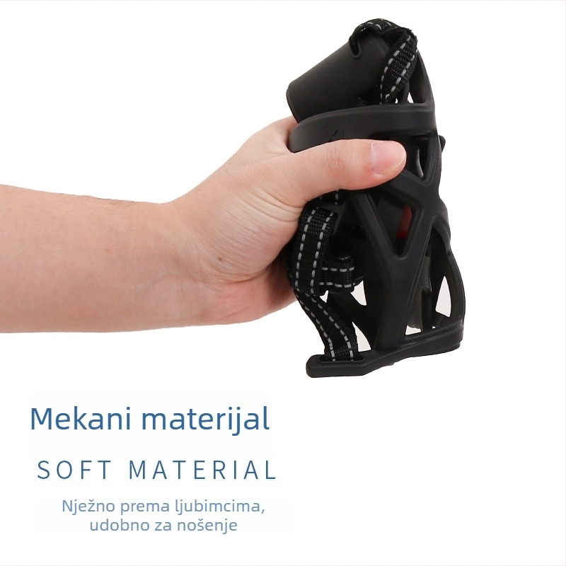 Muzzle za psa - mekan, prozračan, dvostruko učvršćenje, TPR materijal, Middall, paket 50 kom.