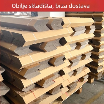 Mengmao L-tip papirni zaštitnik za kut – materijal: kraft papir i papir s vlaknastim cijevima; prilagodba obrade dostupna; ispis logotipa