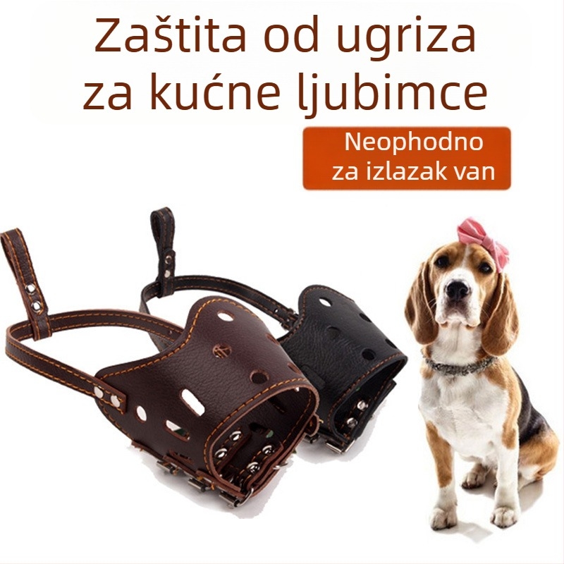 Muzla za pse PU koža | protiv uboda, protiv lave | omogućuje piti vodu | 120 komada u pakiranju | Aibetter