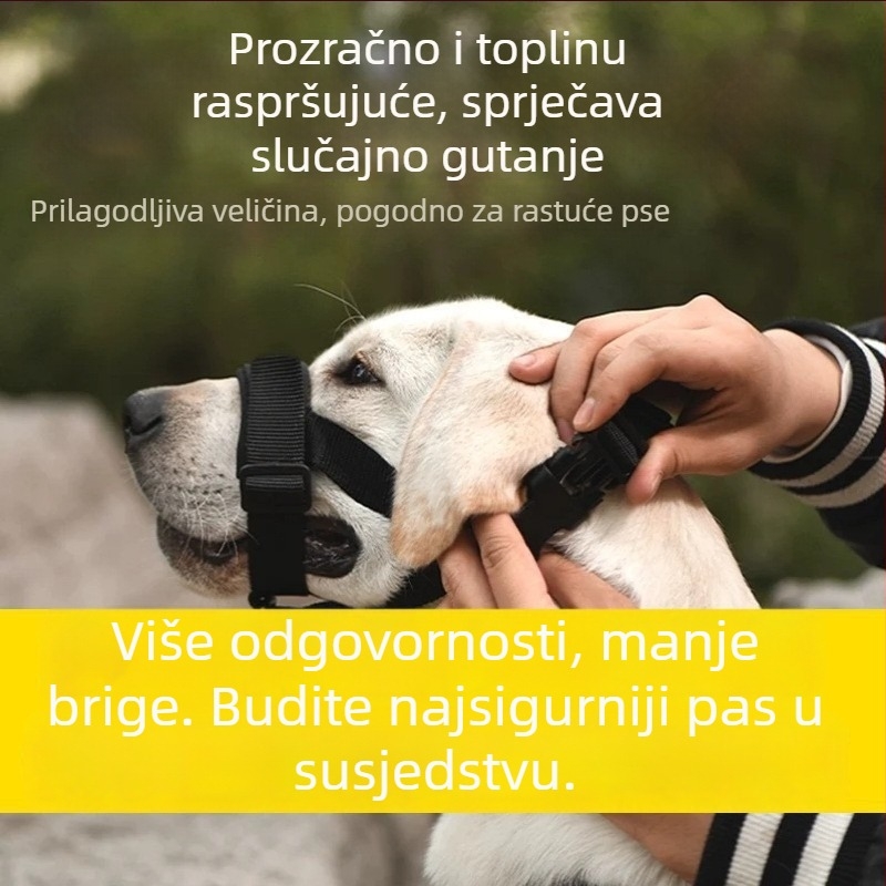 Tekstilna botnića za psa | Sprječava ugrize i lavež | Omogućuje piće vode | Nije uvezen proizvod
