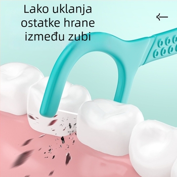 RAOYI antibakterijski interdentalni štapići za zube, jednokratni, plastični, 50 komada u kutiji