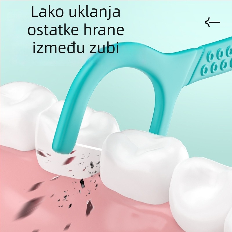 RAOYI antibakterijski interdentalni štapići za zube, jednokratni, plastični, 50 komada u kutiji