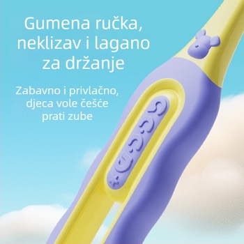 SOAO dječja četkica za zub s tri strane — mekane vlasi, 2-komplet, ručna