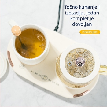 Zdravstvena čajna kanvica s staklenim tijelom, dodirno upravljanje, 220V, 15-360W, 1-2 osobe