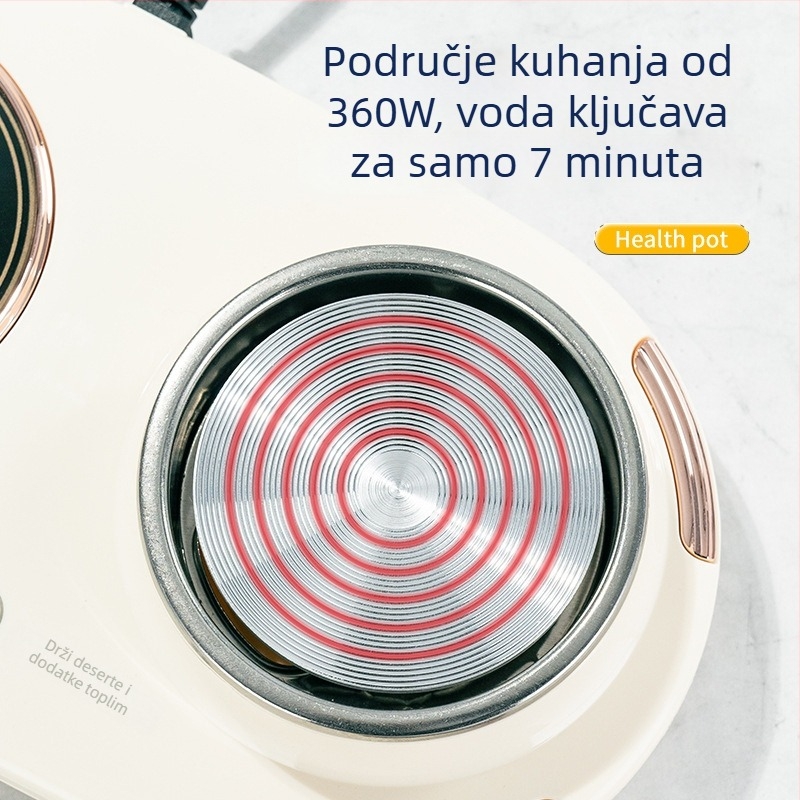 Zdravstvena čajna kanvica s staklenim tijelom, dodirno upravljanje, 220V, 15-360W, 1-2 osobe
