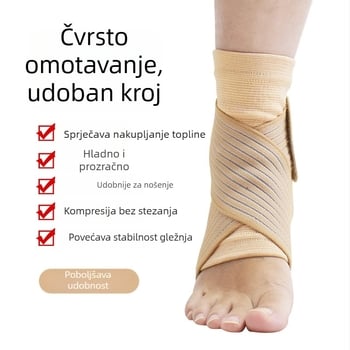 Zaštita gležnja s pletenim remenom – najlon, za košarku, nogomet i badminton