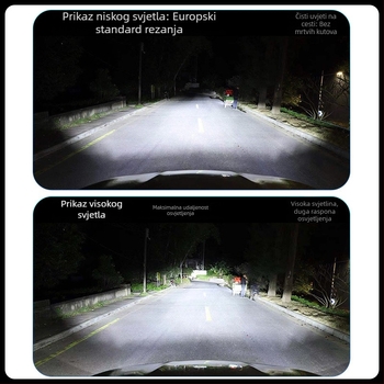 K12 LED prednje svjetlo za auto s dvostrukim bakrenim cijevima, 120W, 16000lm, 12V, IP68