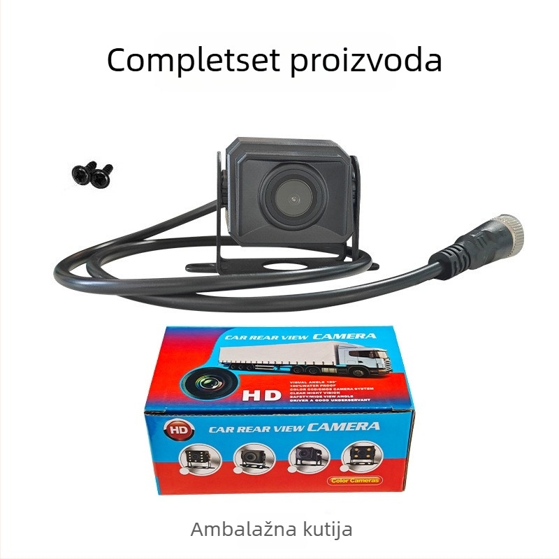 Kamera za vožnju unatrag za kamione i autobuse, 1920x1080 AHD, 12V, 170° kut gledanja, pogodna za kamione, autobuse i viličare