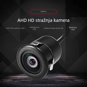 Automobilska kamera za retrovizor - HD 720P (AHD), noćni vid, vodootporna, široki kut od 170°, napajanje 12V
