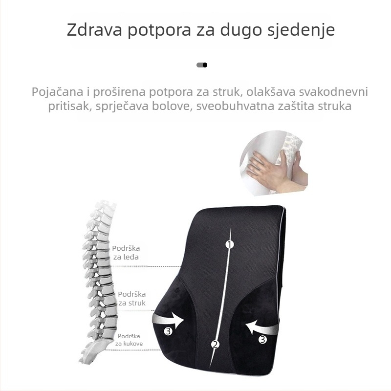 Jastuk od memorijske pjene s pliš navlakom, jednofarban, spojna tkanina, moderni minimalistički stil