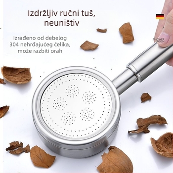 SUS304 nehrđajući čelik tlačna tuš glava s funkcijom kiše, CE certifikat