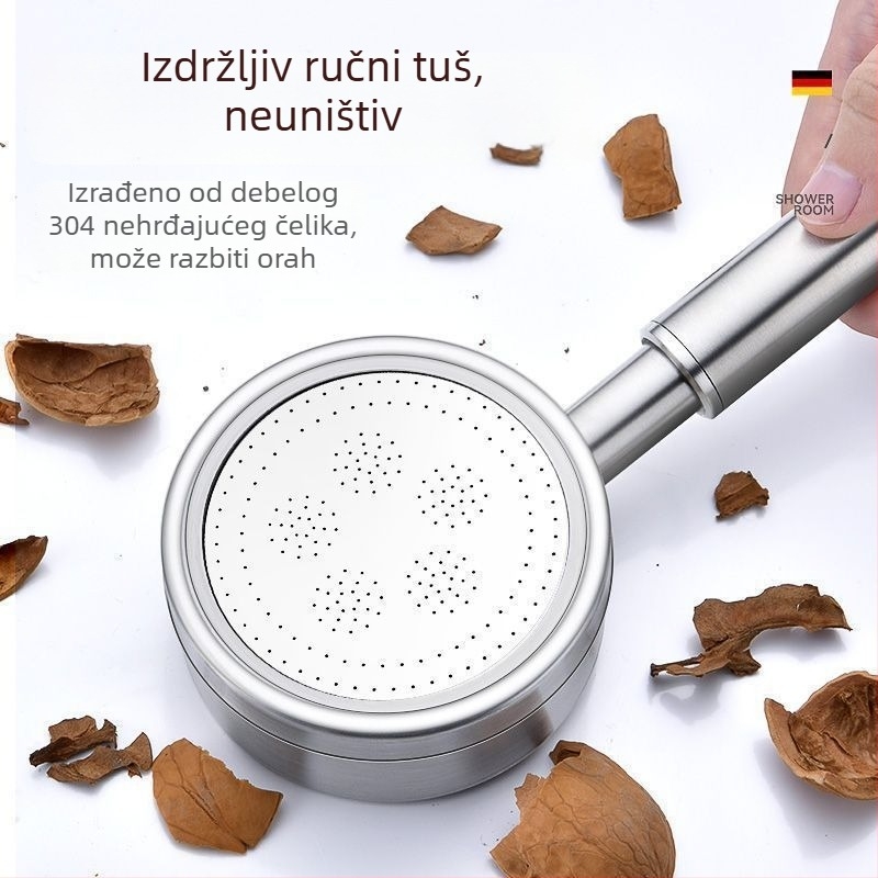 SUS304 nehrđajući čelik tlačna tuš glava s funkcijom kiše, CE certifikat