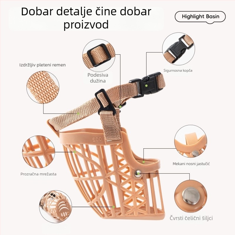 Psi muzzla – protiv ugriza i gutanja, plastična, model FDLCYZT, marka Senwei, za pse