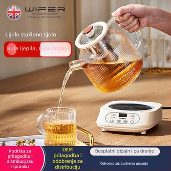 Staklena čajna posuda za zdravlje BG-16, 1 L, 220 V, 500 W, Digitalni termostat