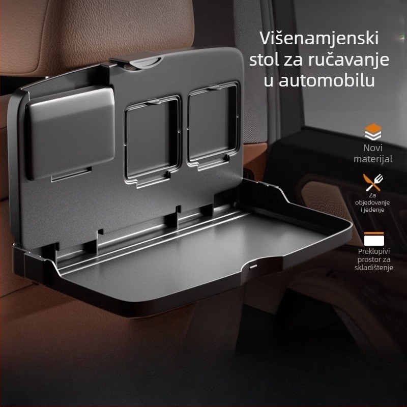 Sklopivi stol za jelo za stražnju sjedalu automobila s prostorom za pohranu — ABS, model SD1503, marka Ann, prilagodba s logotipom