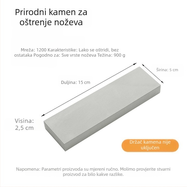 Stalak za brusni kamen za kućne nože – nehrđajući čelik, prilagodljivi produživi držač, moderni minimalistički stil, Shengwang 33050