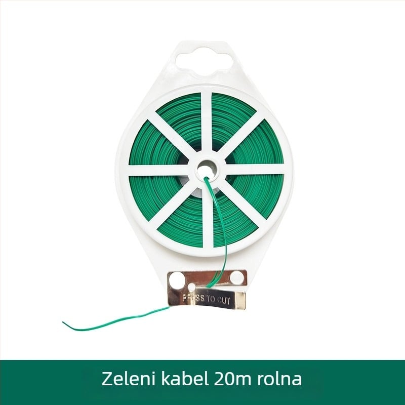 Qiwang Kućni vrtni set: plastično obložena veza žica za podršku biljaka