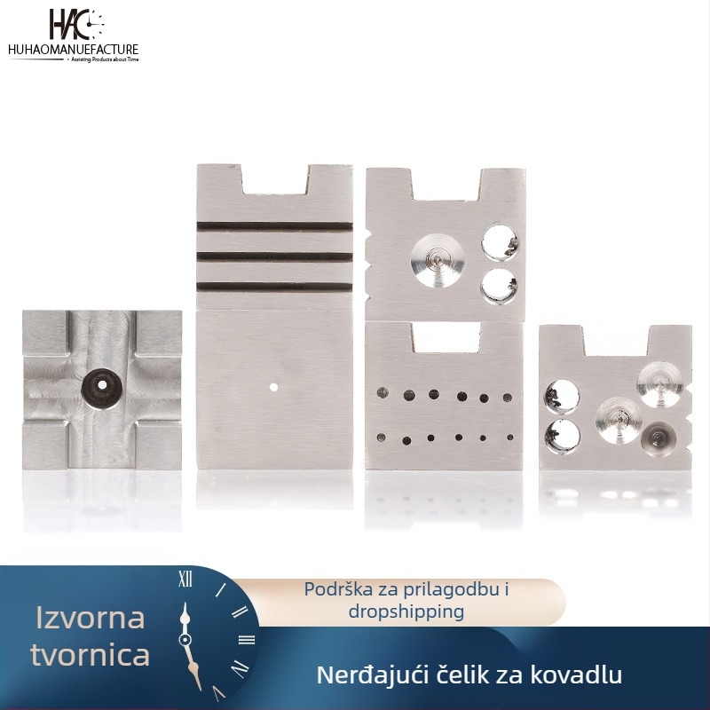 Alat za popravak satova – nehrđajući čelik, Tiger Hao, model 001, čvrsta baza