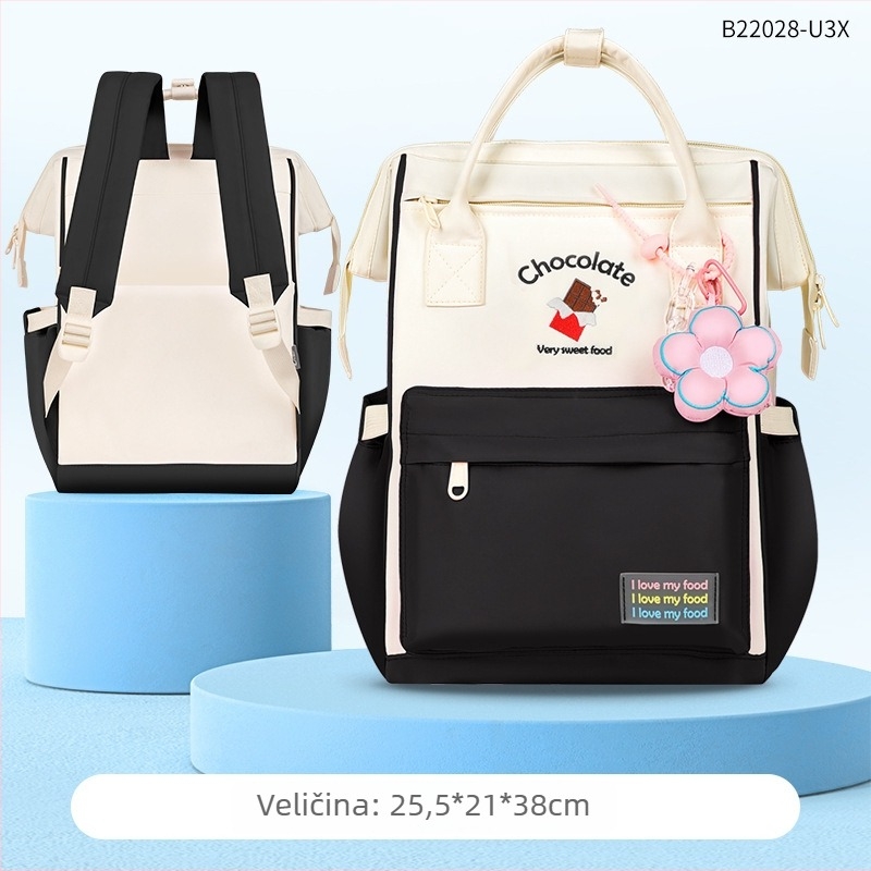 Torba za mamu i bebu, višefunkcionalna proširiva torba, poliester, marka UME/UNI, zakrivljeni naramenici