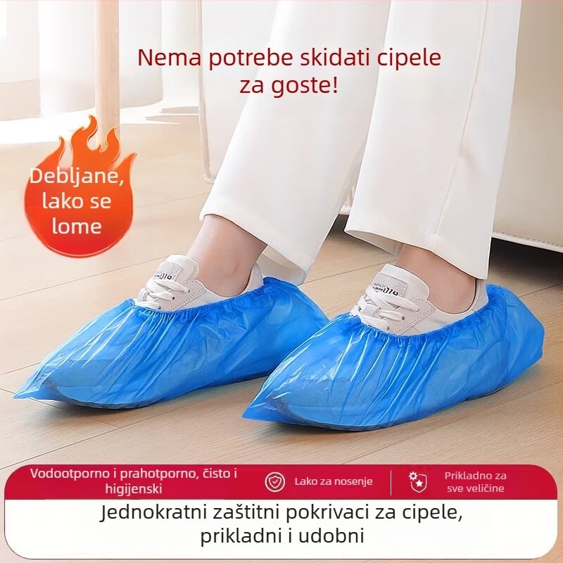 Jednokratne navlake za obuću, debele, vodootporne, otporne na habanje, protuklizne, plastične