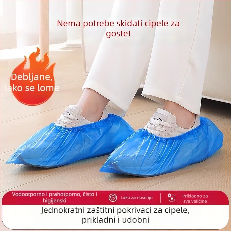 Jednokratne navlake za obuću, debele, vodootporne, otporne na habanje, protuklizne, plastične