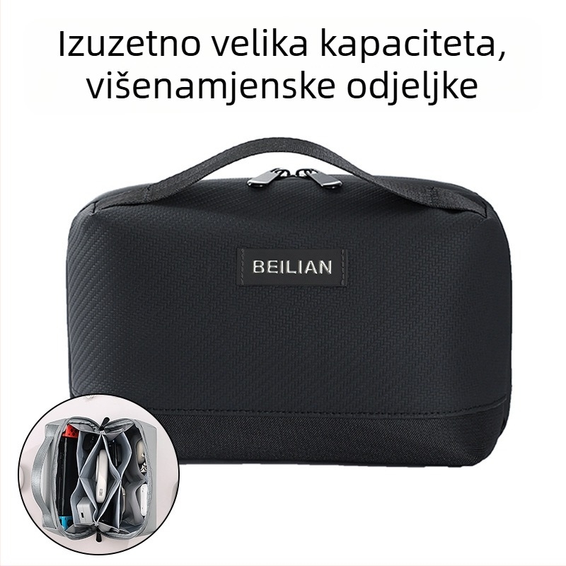 Bei Lian Excellence Digitalna torba za skladištenje – PU kubni organizator za kozmetiku i higijenske potrepštine, višefunkcionalni