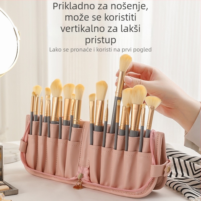 Beilian torbica za šminku i četkice – ručna, PVC materijal, višefunkcionalna, za putovanja, spremište za šminku i četkice