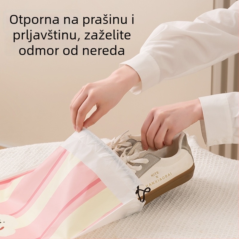 PEVA vodootporna putna torba za pohranu sa šnimom, crtani dizajn, višenamjenska