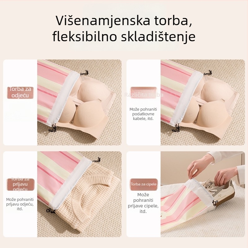 PEVA vodootporna putna torba za pohranu sa šnimom, crtani dizajn, višenamjenska