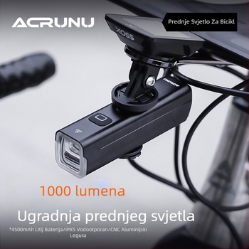 ACRUNU Prednje svjetlo za bicikl – za cestovni i planinski bicikl, Anti-Dazzle, Visoka svjetlina, Vodootporno, Duga trajnost baterije