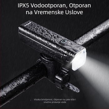 ACRUNU Prednje svjetlo za bicikl – za cestovni i planinski bicikl, Anti-Dazzle, Visoka svjetlina, Vodootporno, Duga trajnost baterije