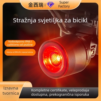 Stražnje svjetlo za bicikl s senzorom kočnice, punjivo, dugotrajna baterija, za cestovne i planinske bicikle