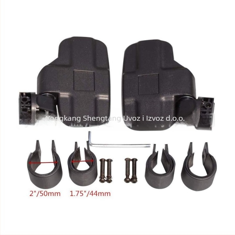 GOOFIT UTV set za zamjenu retrovizora za teren, kvadratni retrovizor, montaža s pozitivnim zubima, model UTV-Q004