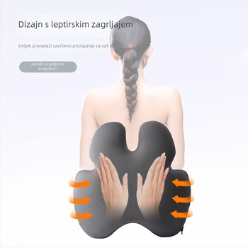 Lianda jastuk za donji dio leđa s pjenom memorije za ured i automobil, nordijski stil, univerzalna prilagodba, sve sezone