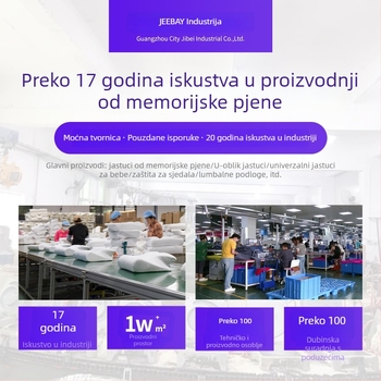 Jastuk za donji dio leđa s memorijskom pjenom, prozračan, ergonomska podrška za ured, prilagodljiv