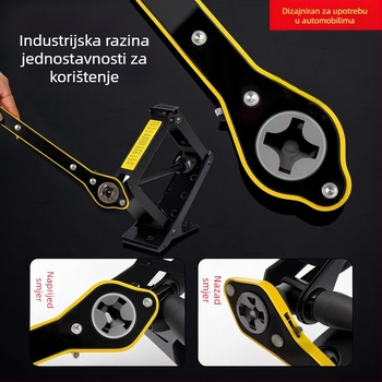 Ključ za dizanje automobila, univerzalni ručni račnasti poluga za zamjenu rezervne gume