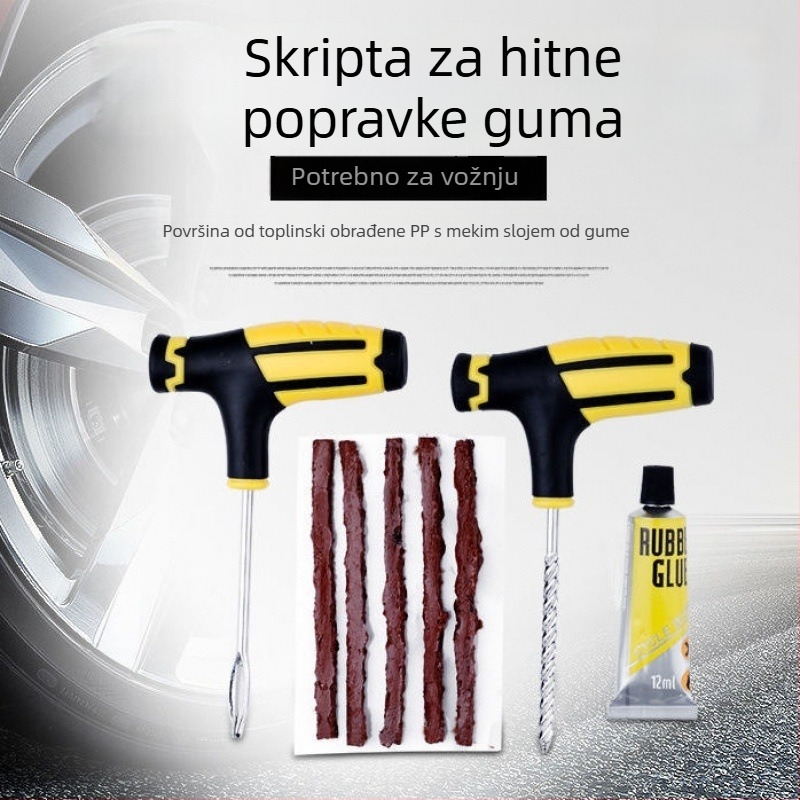 Set alata za popravak guma s ljepilom – Town Head branda, ljepilo kao materijal, prilagodljivo procesiranje, mogućnost privatne marke