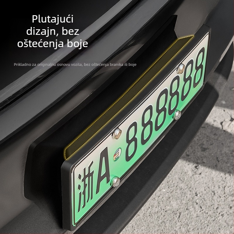 Tesla okvir za registarsku pločicu, plastični, za Model Y i Model 3, uz prilagodbu