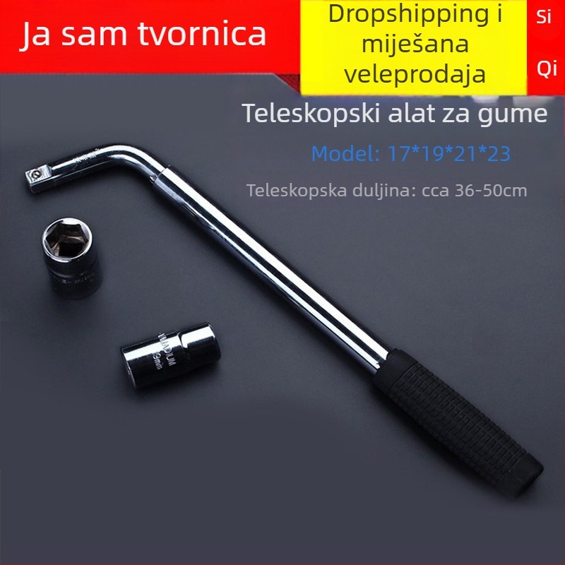 Huiao proširivi alat za zamjenu guma na automobilu i demontažu felgi - 45# čelik