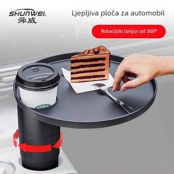 Auto stol za držač čaša s plutajućim pločom — ABS, model SD-1091, kompatibilan s originalnim držačem čaše, prilagodljivo