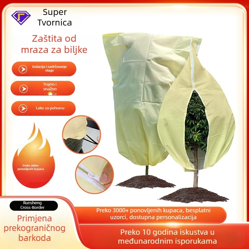 Pokrivač za zaštitu biljaka od mraza – Materijal: plastika; Svrha: zimska zaštita, zaštita od prašine; Marka: Runsheng Yuan; Šifra proizvoda: Frost Protection Cover-208828