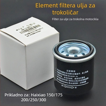 Filter ulja za trokolni motocikl Lovol Zongshen 200/250cc — jednocilindrični motor, okretni moment 150 Nm, Marka Mogelon, Model 002
