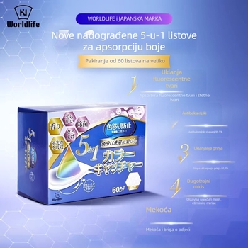 Pralne tablete za apsorpciju boje, 30 komada: uklanjaju fluorescenske dodatke, antibakterijske, smanjuju grinje, zadržavaju miris, sprječavaju prijenos boje