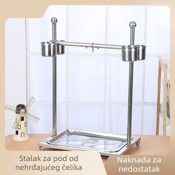 Podna stalak za papagaja – nehrđajući čelik, izdržljiv, za ptice.