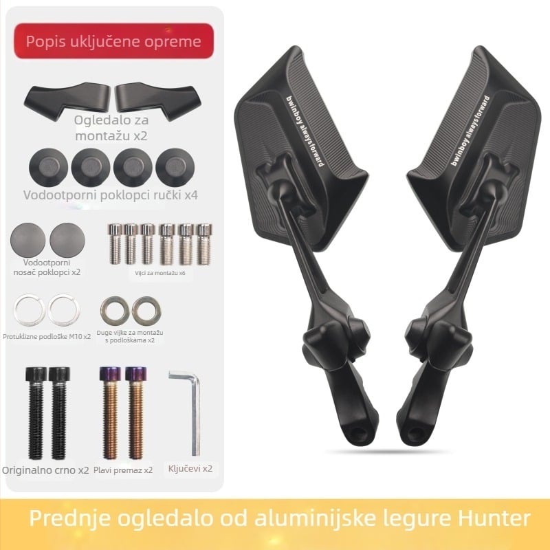 Zadnje ogledalo za motocikle i električna vozila, kompatibilno No.9 Nzmix Mechanic druga generacija dz110P/m95 AE4 polarno jezgro, modificirano