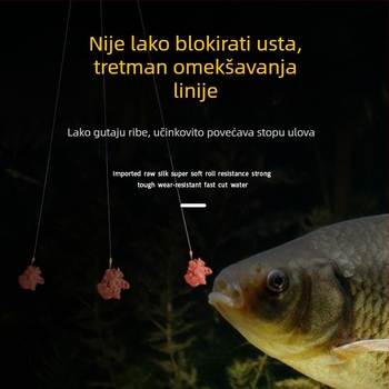 Glavna ribolovna linija od najlona, visoka čvrstoća, 200 komada, Pure Silk