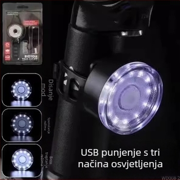 Stražnje svjetlo bicikla za noćnu vožnju — Ultra jarko, MTB i cestovni bicikl, Marka Friendly