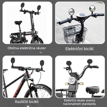 Set od 2 retrovizora s rotacijom od 360° za električna vozila i bicikle